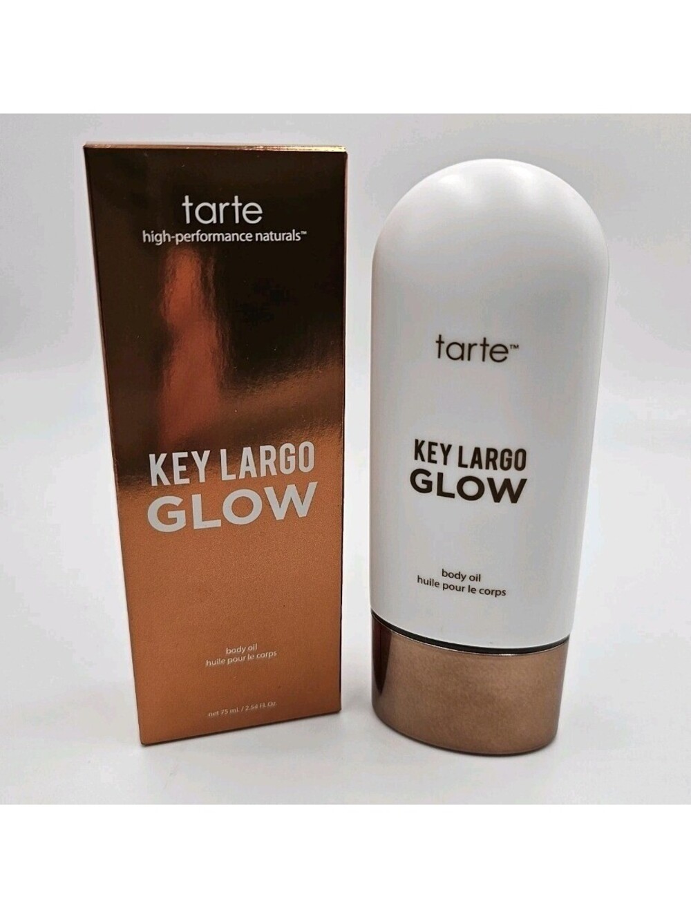New Tarte Key Largo Glow Body Oil Champagne Glow 75ml 2.54oz Hyaluronic Acid